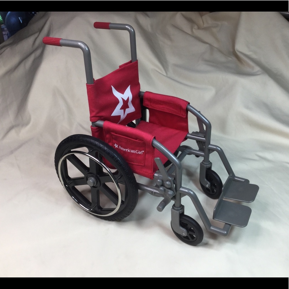 American Girl Red Star Doll Wheelchair